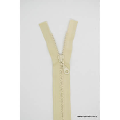 Fermeture éclair Séparable grosse maille 6mm Z54 col 417 Lin