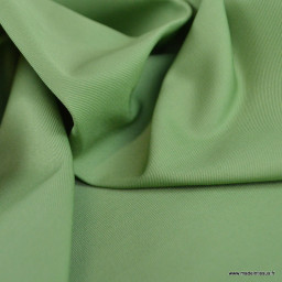 Tissu gabardine sergé coloris amande- OEKO TEX