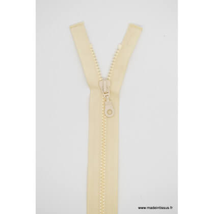Fermeture éclair Séparable grosse maille 6mm Z54 col 410 Blanc cassé