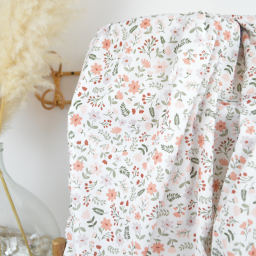 Pul contact alimentaire Leopold motifs fleurs marsala - exclusif