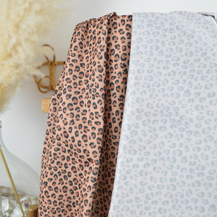 Pul contact alimentaire Balzac motifs léopard fond Tabac- motif exclusif