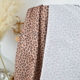 Pul contact alimentaire Balzac motifs léopard fond Tabac- motif exclusif