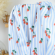 Pul contact alimentaire motifs rayures bleues et fraises - motif exclusif