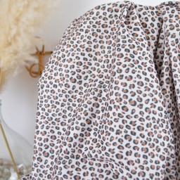 Pul contact alimentaire Balzac motifs léopard fond Ecru - motif exclusif