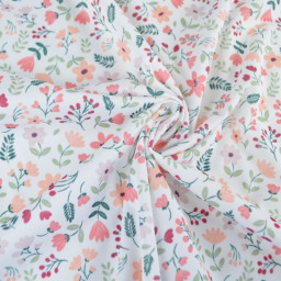 Pul contact alimentaire Leopold motifs fleurs Corail - motif exclusif
