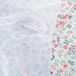 Pul contact alimentaire Leopold motifs fleurs Corail - motif exclusif