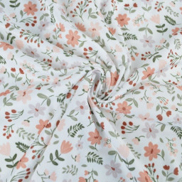 Pul contact alimentaire Leopold motifs fleurs marsala - exclusif