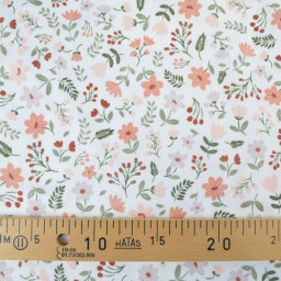 Pul contact alimentaire Leopold motifs fleurs marsala - exclusif