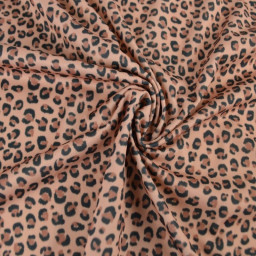 Pul contact alimentaire Balzac motifs léopard fond Tabac- motif exclusif