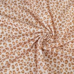 Pul contact alimentaire Balzac motifs léopard fond beige - motif exclusif