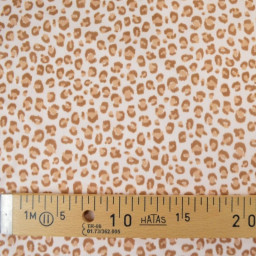Pul contact alimentaire Balzac motifs léopard fond beige - motif exclusif