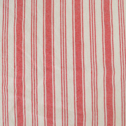 Tissu coton Eugene tissé teint à rayures rouges