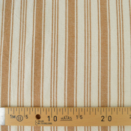 Tissu coton Eugene tissé teint à rayures Peanut