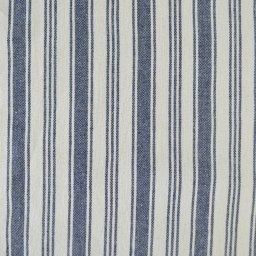 Tissu coton Eugene tissé teint à rayures Indigo