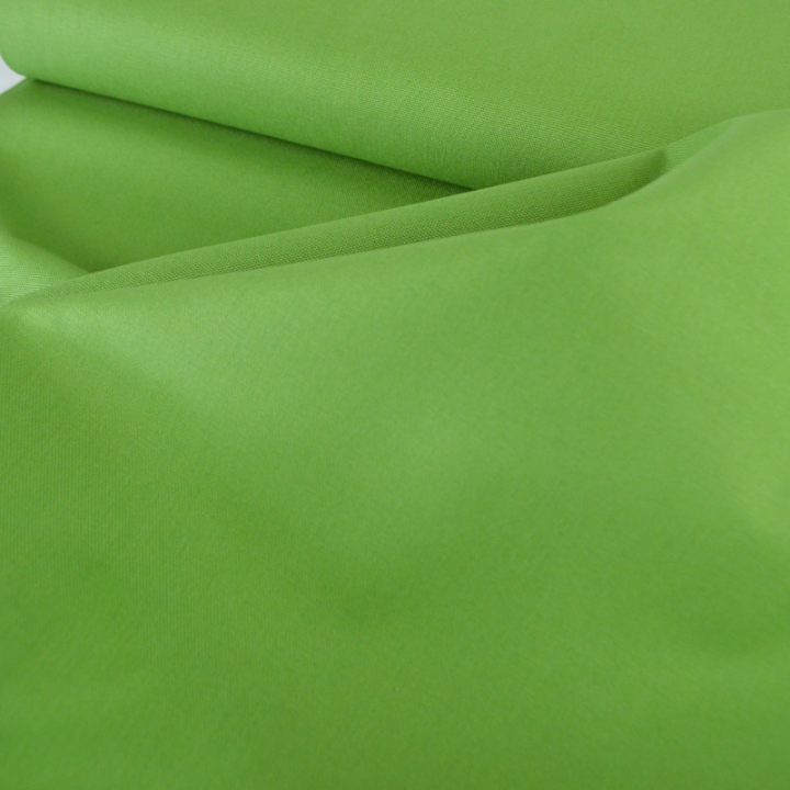 Tissu demi natté coton vert citron - OEKO TEX