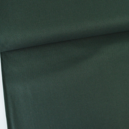 Tissu demi natté coton vert bouteille - OEKO TEX