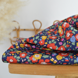 Tissu Liberty of London - Batsy Meadow Ultra marine