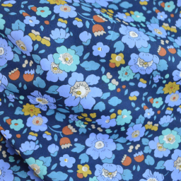 Tissu Liberty of London - Betsy Meadow bleu marine