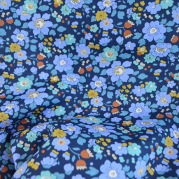Tissu Liberty of London - Betsy Meadow bleu marine