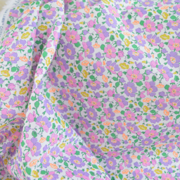 Tissu Liberty of London - Mrs Stoneley Pêche fluo