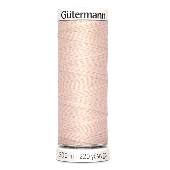 Bobine de Fil pour tout coudre Gutermann 200 m - N°210 Pêche clair