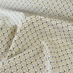 Tissu coton Gaudi écailles Beige - OEKO TEX