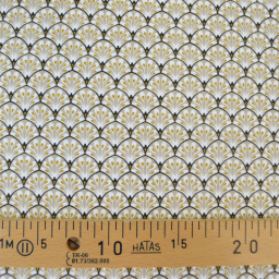 Tissu coton Gaudi écailles Beige - OEKO TEX