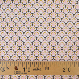 Tissu coton Gaudi écailles Rose - OEKO TEX
