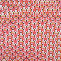 Tissu coton Gaudi écailles Rouge - OEKO TEX