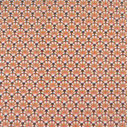 Tissu coton Gaudi écailles Terracotta - OEKO TEX