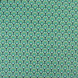 Tissu coton Gaudi écailles Vert - OEKO TEX
