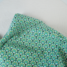 Tissu coton Gaudi écailles Vert - OEKO TEX