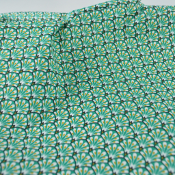 Tissu coton Gaudi écailles Vert - OEKO TEX