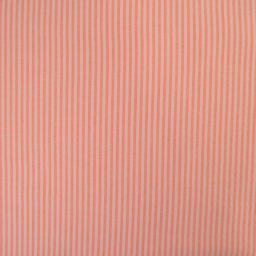 Tissu seersucker à rayures fines - Corail et Nude