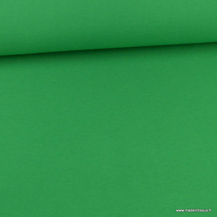 Tissu jersey maille polo vert - oeko tex