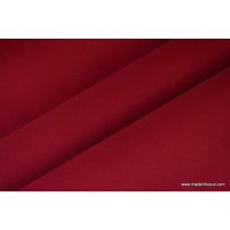 Tissu gabardine imperméable polyester coton rouge hermès x50cm