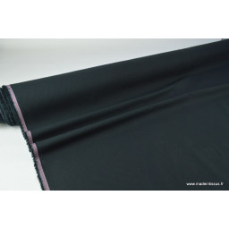 tissu Popeline coton oeko tex uni noir