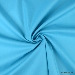 Tissu Gabardine enduite étanche turquoise.