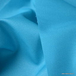 Tissu Gabardine enduite étanche turquoise.