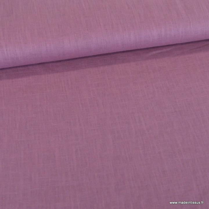 Tissu Lin coloris Vieux rose