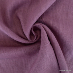 1 coupon de 75 cm de Tissu Lin coloris Vieux rose
