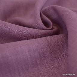 1 coupon de 75 cm de Tissu Lin coloris Vieux rose