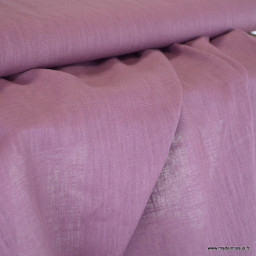 1 coupon de 75 cm de Tissu Lin coloris Vieux rose