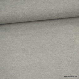 Tissu Jersey milano uni coloris gris chiné - Oeko tex