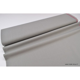 Tissu Popeline coton oeko tex uni gris au mètre