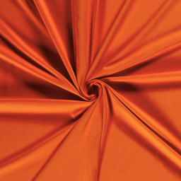 1 coupon de 50 cm de Tissu jersey coton élasthanne Orange - OEKO TEX