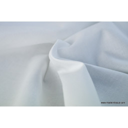 Tissu cretonne coton Oeko tex blanc