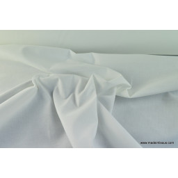 Tissu cretonne coton Oeko tex blanc