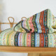 Tissu Rifle Paper motif rayures roses, bordeaux et vertes - Collection Gracie