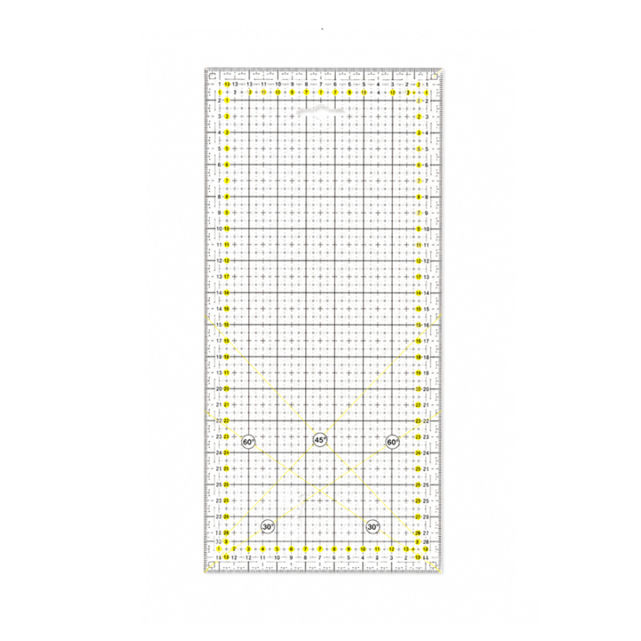 Règle Patchwork 15 x 30 cm transparente – Règle de couture et quilting